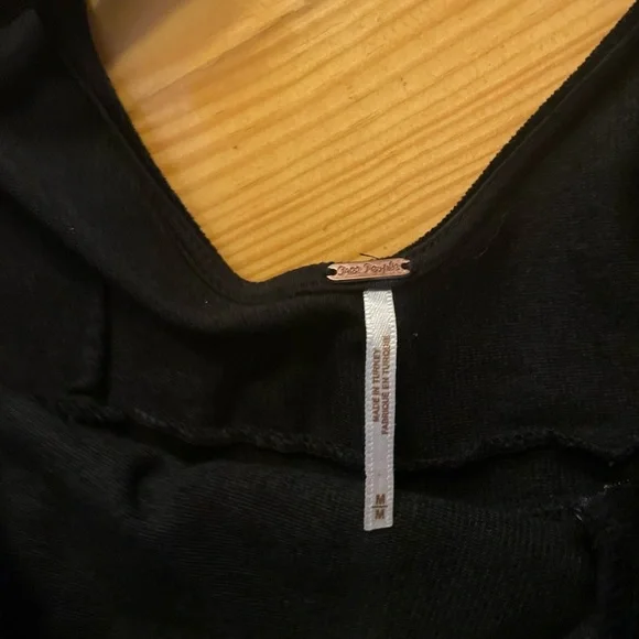 Free People Black Sleeveless Jumpsuit with Wide Legs - Picture 2 of 2